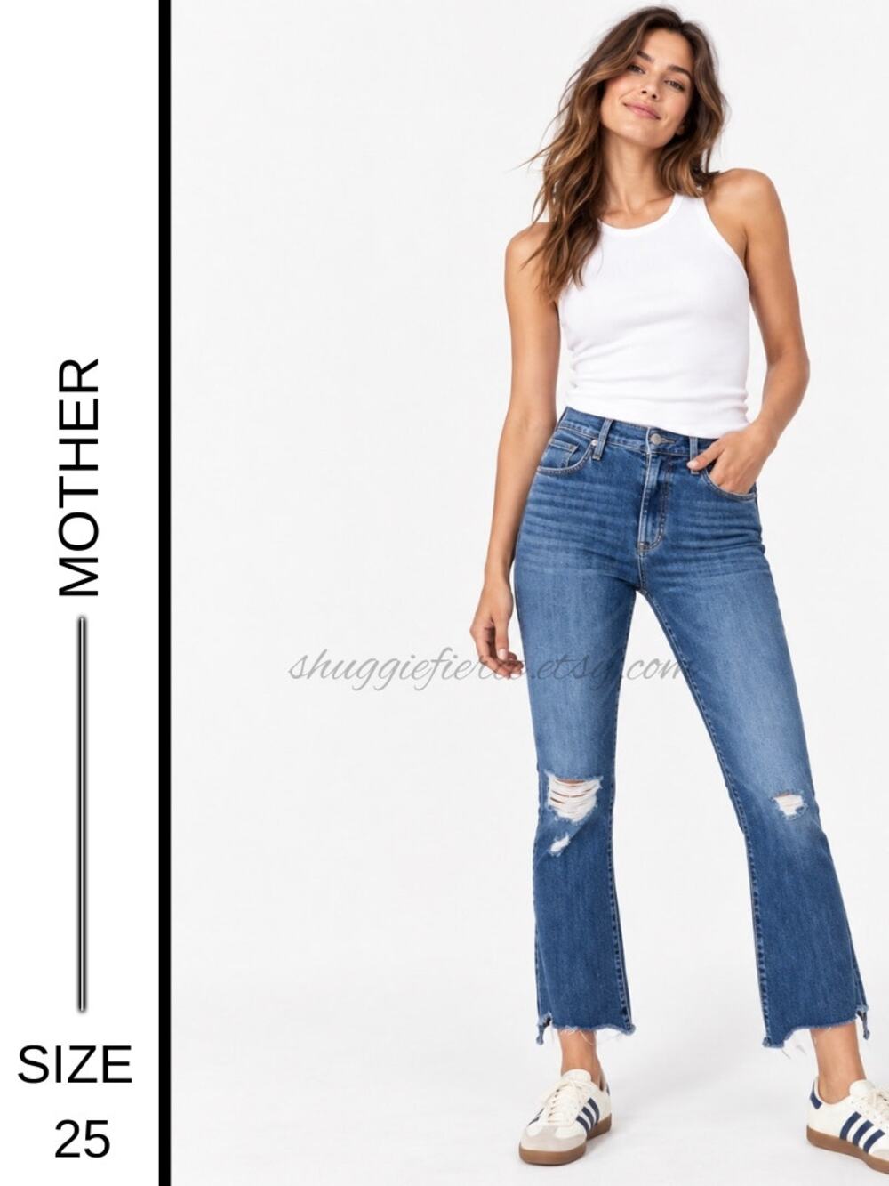MSRP: $248✨MOTHER Insider Crop Step Chew Jeans Size 25 (28" Waist)✨SAME DAY SHIP